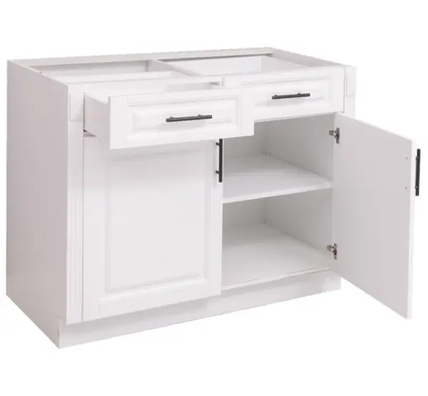 Тумба двухдверная с 2 ящиками без столешницы Брюгге