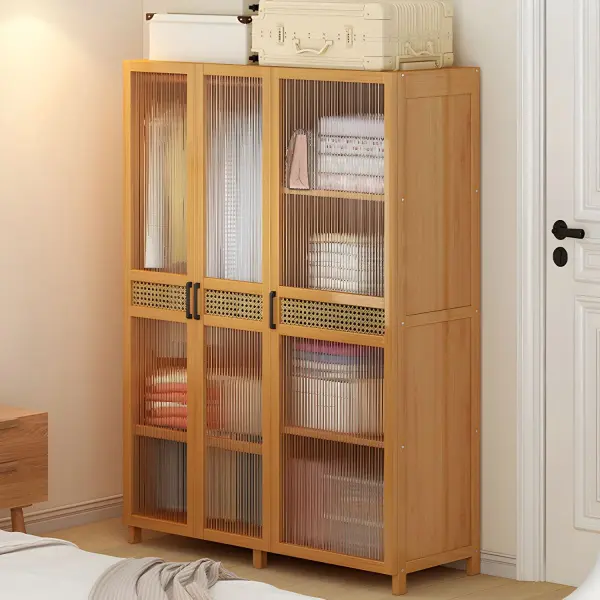 Шкаф платяной трехстворчатый с прозрачными дверями Твигги