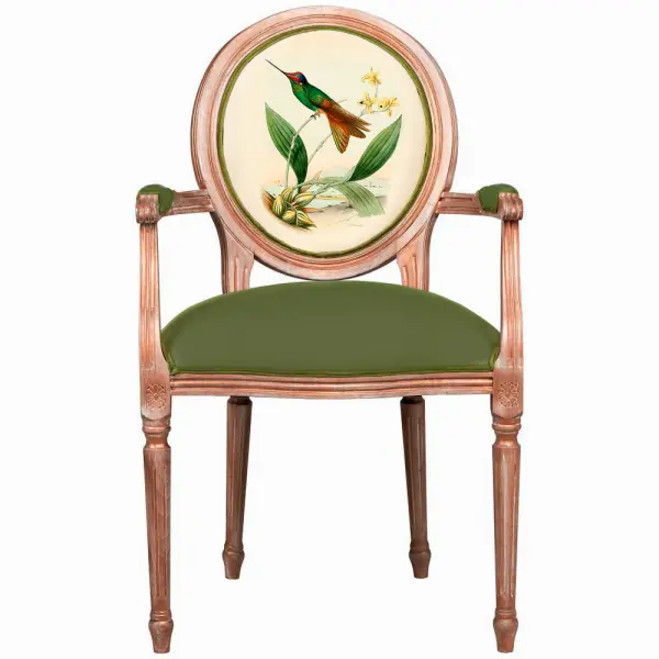 Кресло Медальон Райская птица Ver.6