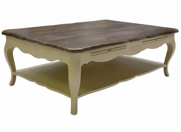 Столик кофейный прямоугольный с выдвижными столешницами Поместье