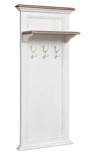 Вешалка с полкой для прихожей Либерти белая