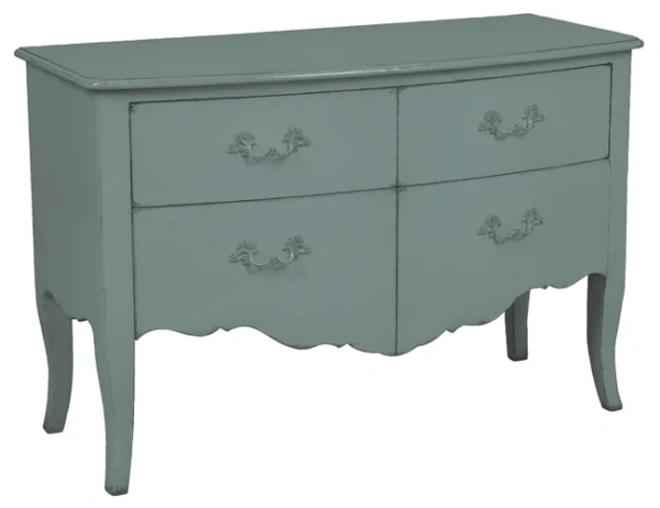 Комод из дерева большой Флоранс голубика